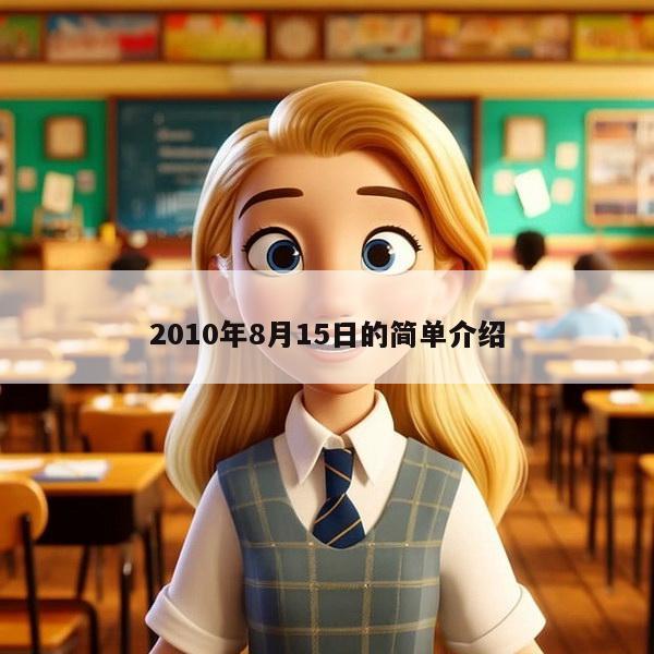 2010年8月15日的简单介绍