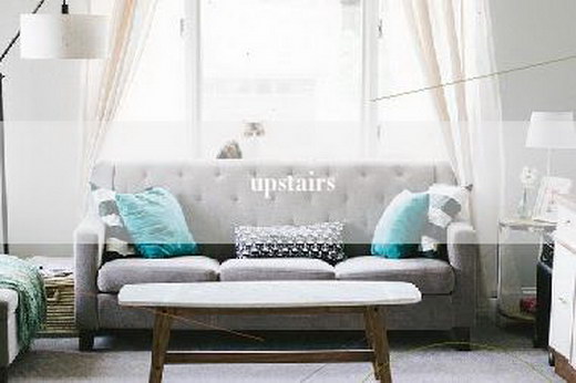 upstairs