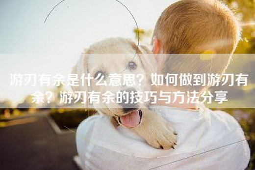 游刃有余是什么意思？如何做到游刃有余？游刃有余的技巧与方法分享