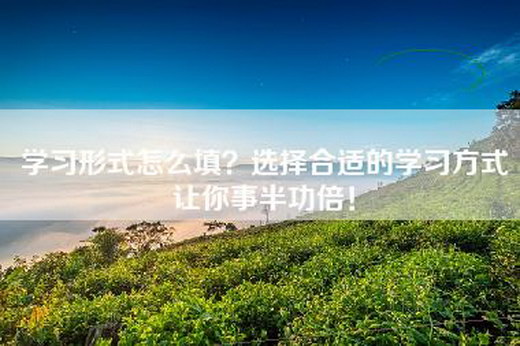 学习形式怎么填?选择合适的学习方式让你事半功倍!
